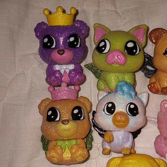 Tic Tac Toy XOXO Exclusive Glitter Friends Animals Toys Cake Topper - Picture 4 of 12